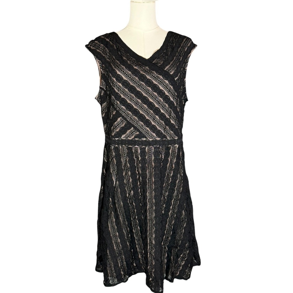 Cb Established 1962 Plus Size 16 Lace Detail Lined Dress